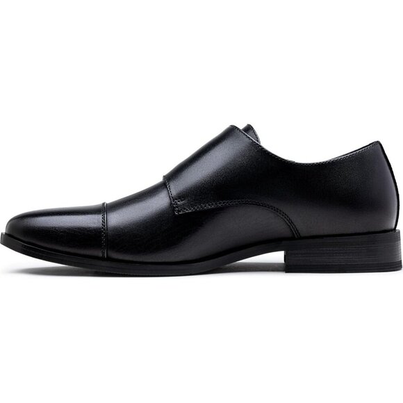〽️Men\'s Black Jousen Dress Monk Strap Loafers Formal Business Wear Shoes main image 7